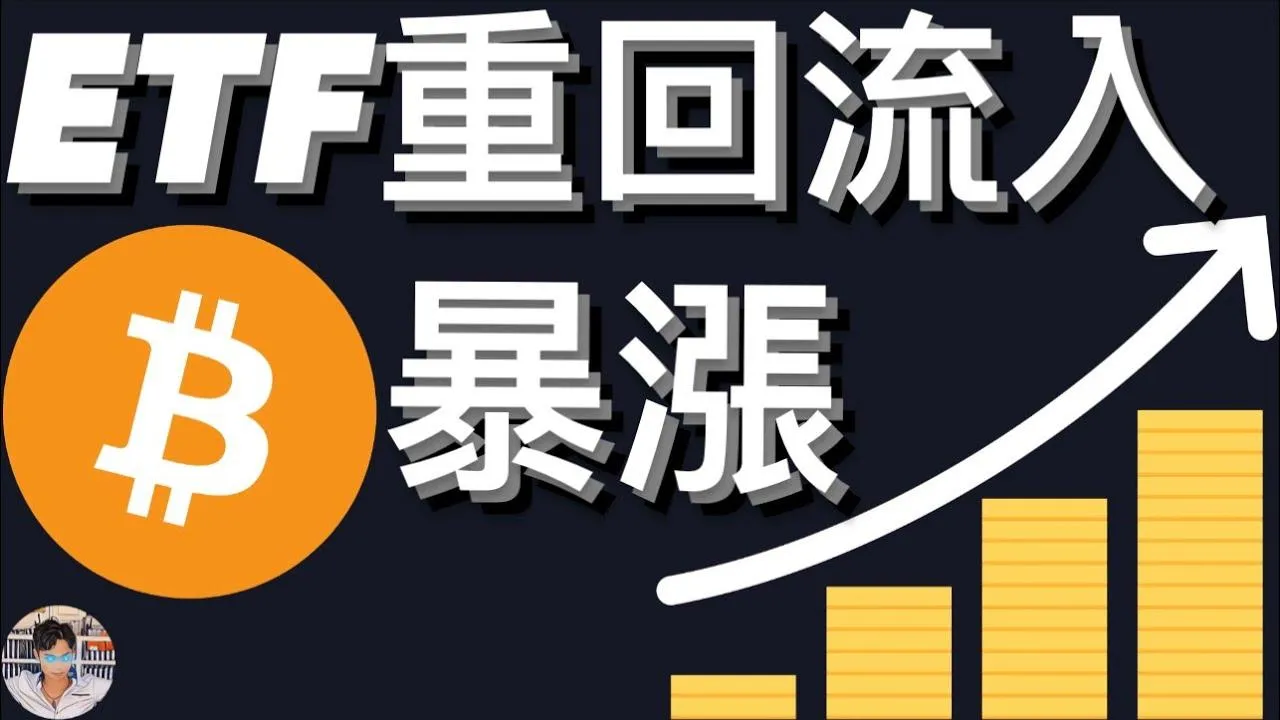 比特幣ETF淨流入暴增