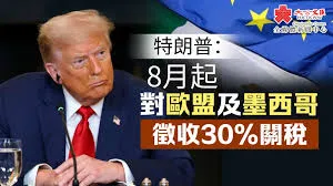 特朗普對歐盟和墨西哥的新關稅威脅導緻歐洲股市下跌