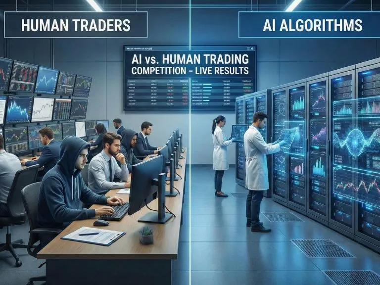 AI 真能取代人類交易員？實盤競賽數據：人類暫居上風，績效波動差 20 倍