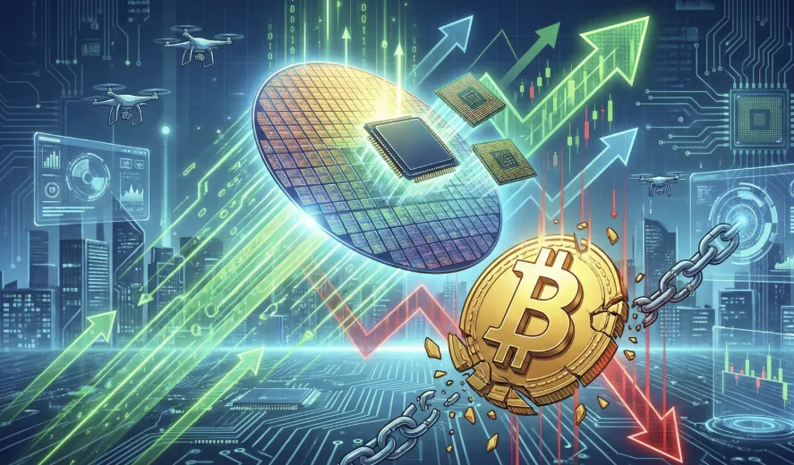 "台积电引领芯片股上涨，比特币跌回95K大关"