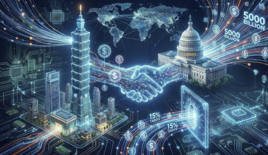 台美贸易协议达成！5000亿美元投资换取15%关税优惠，前景广阔！